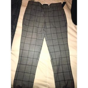 Brand New Banana Republic Crop Plaid Skinny Pants